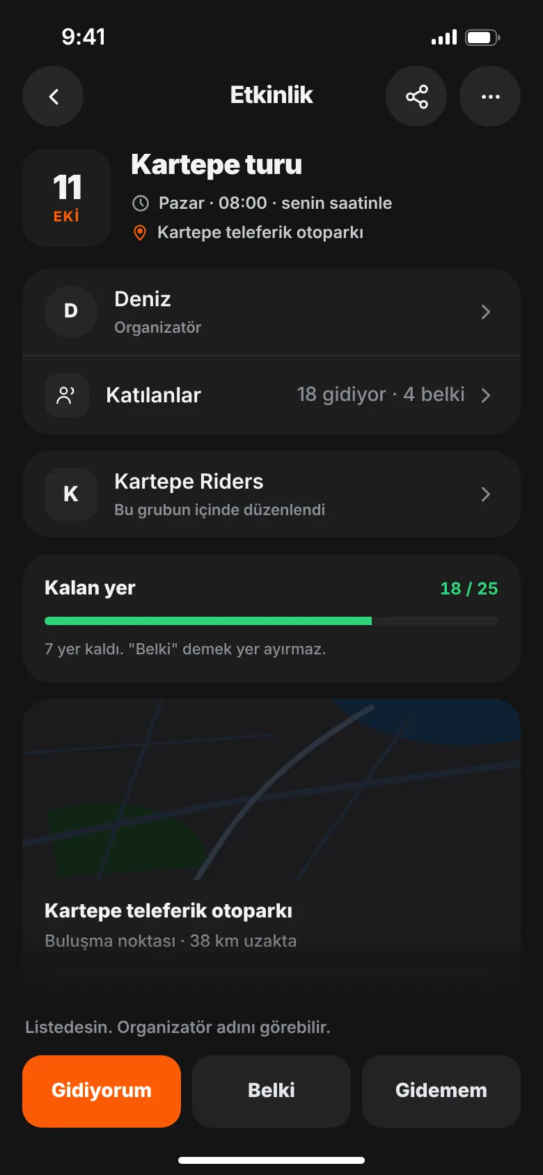 GOEZ etkinliği: tarih, buluşma noktası ve katılan sürücüler
